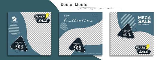 Editable social media templates, Instagram story collections and post frame templates, layout designs, Mockups for marketing promotions, covers, banners, backgrounds, square puzzles, vector elements