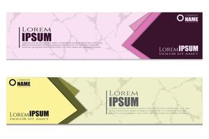 Modern abstract banner templates design vector