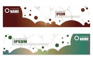 Modern abstract banner templates design vector