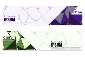 Modern abstract banner templates design vector