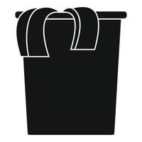 Box dirt clothes icon, simple style vector