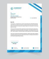 Professional business letterhead template design vector