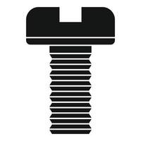 Line screw bolt icon, simple style vector