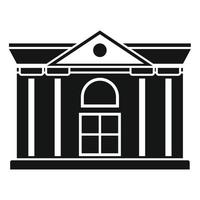 Architecture courthouse icon, simple style vector