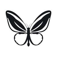 Butterfly icon, simple style vector