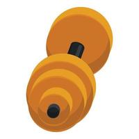 Dumbbell icon, cartoon style vector