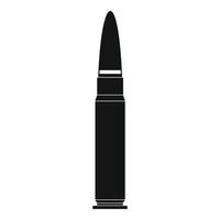 Cartridge for weapon icon, simple style vector