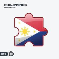 Philippines Flag Puzzle vector
