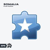 rompecabezas de la bandera de somalia vector