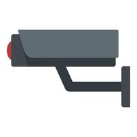 Security camera icon, flat style vector