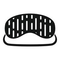 Accessory sleeping mask icon, simple style vector