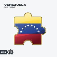 rompecabezas de la bandera de venezuela vector