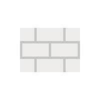 Brick wall icon, flat style vector