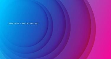 3D blue purple geometric abstract background overlap layer on bright space with circles decoration. Graphic design element curve style concept for banner, flyer, card, brochure cover, or landing page vector