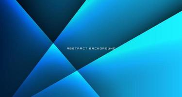 Capa de superposición de fondo abstracto tecno azul 3d en espacio oscuro con decoración de línea clara. concepto de estilo de recorte de elemento de diseño gráfico para banner, volante, tarjeta, portada de folleto o página de destino vector