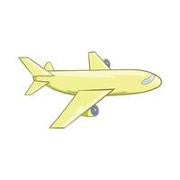 Passenger airplane icon, cartoon style vector