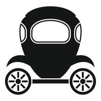 Wagon brougham icon, simple style vector