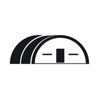 Large hangar icon, simple style vector