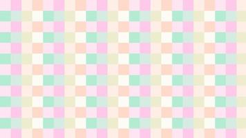 aesthetic cute pastel green, pink, orange and yellow checkers, gingham, plaid, multicolor checkerboard background illustration, perfect for backdrop, background, wallpaper, cover vector