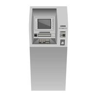 Atm mockup, realistic style vector