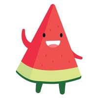 Watermelon Triangle Cartoon Character vector