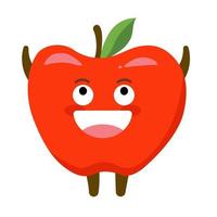 Apple Cartoon Character vector