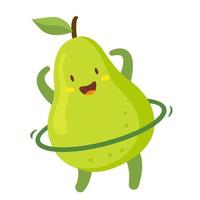 Pear Cartoon Character vector