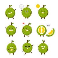 Durian Cartoon Character vector