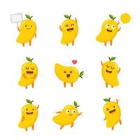 Mango Cartoon Character vector