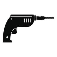 Drill icon, simple style vector