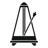 Classic metronome icon, simple style vector