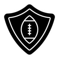 icono de descarga premium de seguridad de rugby vector