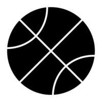 Editable design icon of basketball vector