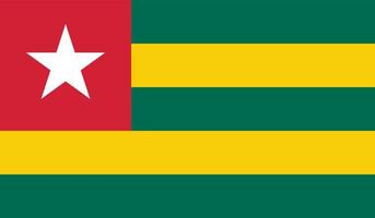 imagen de la bandera de togo vector