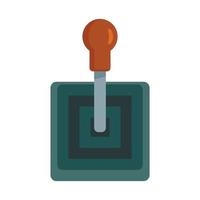 Old gearbox icon, flat style vector