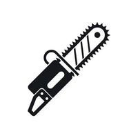 Chainsaw icon in simple style vector