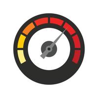 Dashboard icon, flat style vector