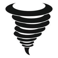 icono de tornado de viento, estilo simple vector