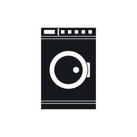 Washing machine icon, simple style vector