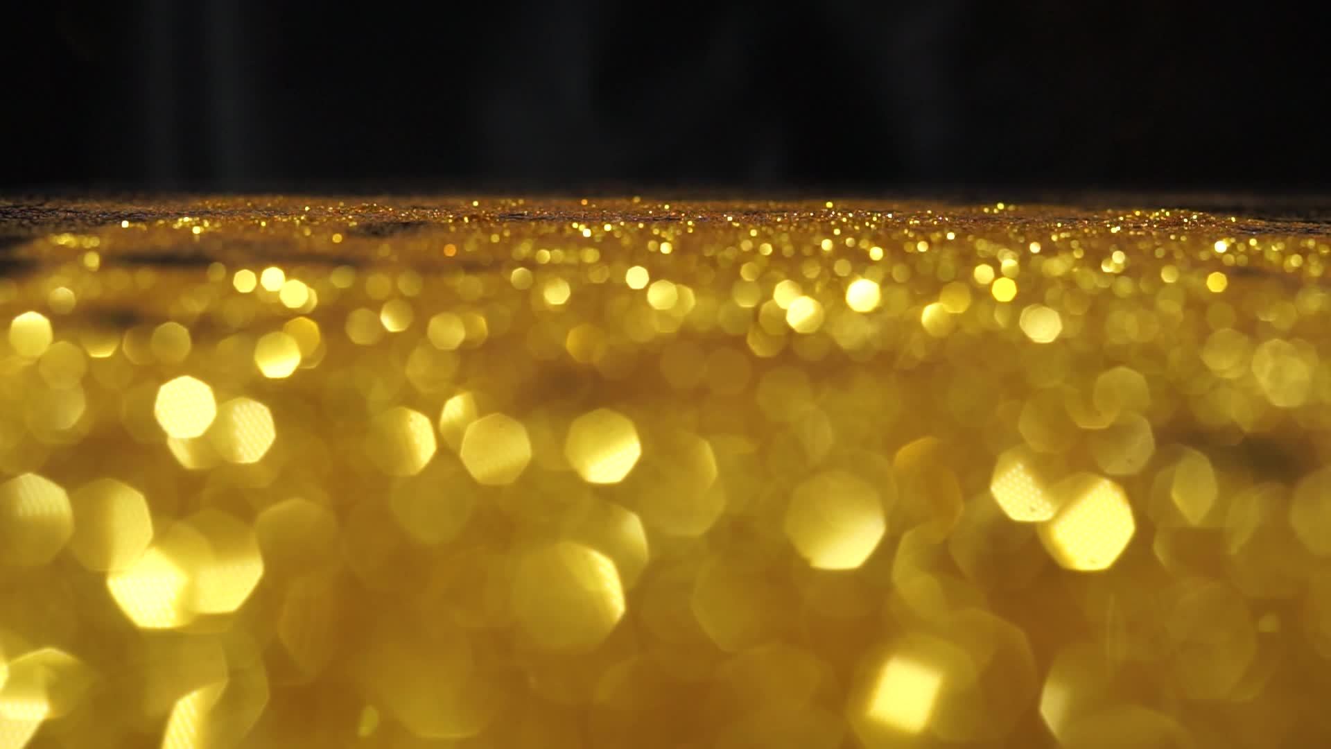 Animated Golden Glitter Gif Texture Overlay (Bokeh-And-Light