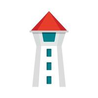 icono de la torre de taipei, estilo plano vector