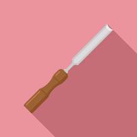 Chisel industry icon, flat style vector