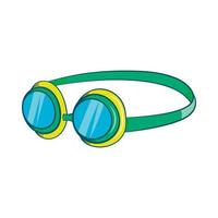 Goggles icon, cartoon style vector