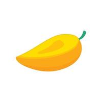 Fresh mango icon, flat style vector