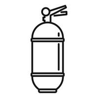 Fire extinguisher water icon, outline style vector