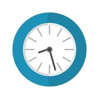 Clock business icon, flat style vector