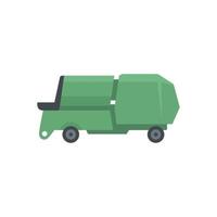 Farm machine icon, flat style vector