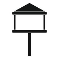 Seed bird feeders icon, simple style vector