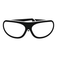 Protect glasses icon, simple style vector