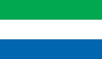 imagen de la bandera de sierra leona vector